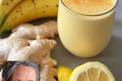 Banana Lemon Ginger Turmeric Smoothie: A Delicious Powerhouse for Health & Wellness 🍌🍋🌿✨(đh)