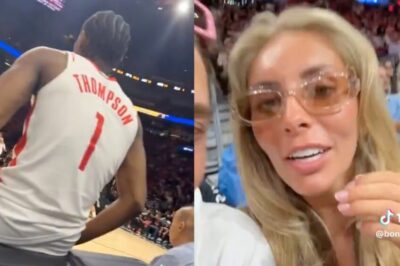 Cameras Caught Adult Star Bonnie Blue Openly Shooting Her Shot At Rockets’ Amen Thompson During Game, And His Reaction Says It All /d