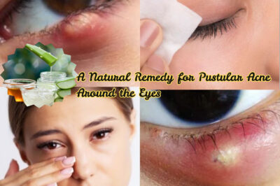 A Natural Remedy for Pustular Acne Around the Eyes: Aloe Vera, Honey, and Tea Tree Oil Mask (NH)