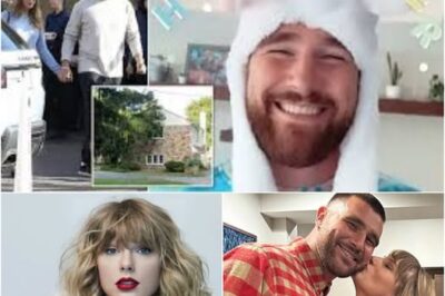 Jason Kelce beamed as he led Taylor Swift to Travis’s Kansas City mansion for a sweet Easter celebration with both families. /d