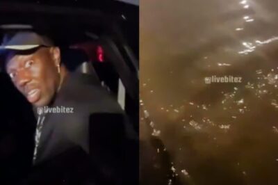 Frightening Footage Shows Former NFL WR Terrell Owens Freaking Out While Trapped In An Uber As Flooding Waters Surround Him /d