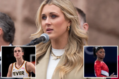 Riley Gaines calls on Caitlin Clark, Simone Biles to oppose trans athletes: ‘Issue would be solved’ /d
