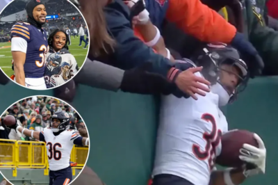 Simone Biles’ husband, Jonathan Owens, ribbed over Lambeau leap fail in Bears’ win over Packers /d