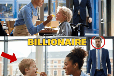Billionaire Father Witnesses Waitress Feeding His Disabled Son – Her Life Is About to Change
